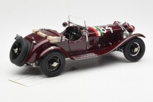 Alfa Romeo 1750 GS Spider #84 T. Nuvolari / B. Guidotti Mille Miglia Winner 1930 CMC 1:18 M-141 Metal - imaginea 2 din 6