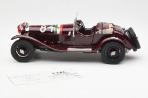 Alfa Romeo 1750 GS Spider #84 T. Nuvolari / B. Guidotti Mille Miglia Winner 1930 CMC 1:18 M-141 Metal - imaginea 3 din 6