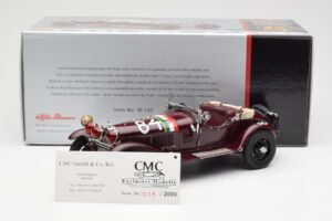 Alfa Romeo 1750 GS Spider #84 T. Nuvolari / B. Guidotti Mille Miglia Winner 1930 CMC 1:18 M-141 Metal - imaginea 6 din 6