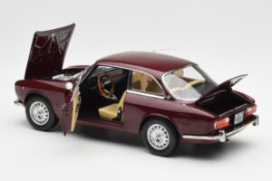 Alfa Romeo 2000 GTV Roșu Bordeaux Norev 1:18 187916 Metal - imaginea 5 din 8