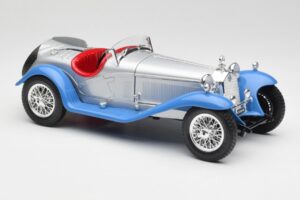 Alfa Romeo 2300 Spider Albastru Argintiu Bburago 1:18 3008 Metal - imaginea 6 din 8