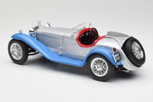 Alfa Romeo 2300 Spider Albastru Argintiu Bburago 1:18 3008 Metal - imaginea 7 din 8