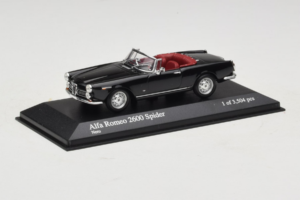 Alfa Romeo 2600 Spider Negru Minichamps 1:43 400120630 Metal - imaginea 2 din 4