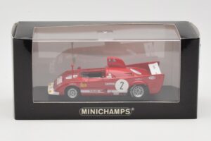 Alfa Romeo 33 TT 12 #2 A. Merzario / J. Laffite 1000km Monza Winner 1975 Minichamps 1:43 403751202 Metal - imaginea 4 din 4