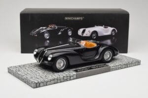 Alfa Romeo 6C 2500 SS Corsa Spider Negru Minichamps 1:18 107120231 Metal - imaginea 6 din 6