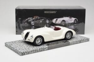 Alfa Romeo 6C 2500 SS Corsa Spider Alb Minichamps 1:18 107120232 Rășină - imaginea 6 din 6