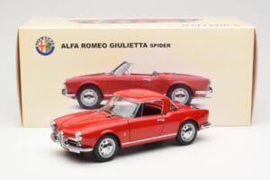 Alfa Romeo Giulietta 1300 Spider Roșu AUTOart 1:18 70157 Metal - imaginea 8 din 8