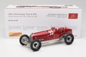 Alfa Romeo P3 #95 R. Caracciola Klausen Pass Hillclimb Winner 1932 CMC 1:18 M-224 Metal - imaginea 6 din 6