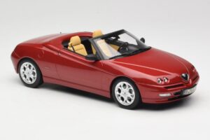 Alfa Romeo Spider 916 Proteo Red Metallic Norev 1:18 187854 Metal - imaginea 4 din 6