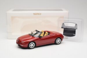 Alfa Romeo Spider 916 Proteo Red Metallic Norev 1:18 187854 Metal - imaginea 6 din 6