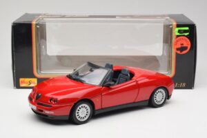Alfa Romeo Spider 916 Alfa Roșu Maisto 1:18 50278 Metal - imaginea 8 din 8