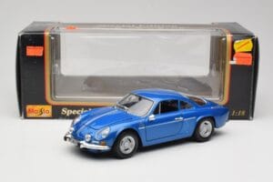 Alpine A110 1600 S Alpine Blue Maisto 1:18 50321 Metal - imaginea 8 din 8