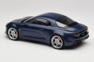 Alpine A110 S A120 Matte Storm Blue Norev 1:18 185444 Metal - imaginea 5 din 6