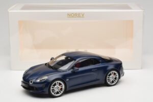 Alpine A110 S A120 Matte Storm Blue Norev 1:18 185444 Metal - imaginea 6 din 6