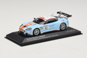 Aston Martin DBRS9 Gulf #92 T. Enge / Lechner VLN 250 Nurburgring 2008 Minichamps 1:43 400081392 Metal - imaginea 2 din 4