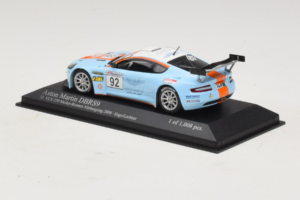 Aston Martin DBRS9 Gulf #92 T. Enge / Lechner VLN 250 Nurburgring 2008 Minichamps 1:43 400081392 Metal - imaginea 3 din 4