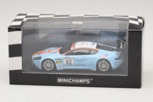 Aston Martin DBRS9 Gulf #92 T. Enge / Lechner VLN 250 Nurburgring 2008 Minichamps 1:43 400081392 Metal - imaginea 4 din 4