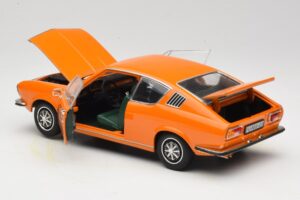 Audi 100 C1 Coupe S Portocaliu Anson 1:18 30402 Metal - imaginea 5 din 8