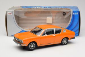Audi 100 C1 Coupe S Portocaliu Anson 1:18 30402 Metal - imaginea 8 din 8