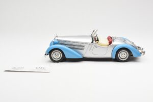 Audi 225 Front Roadster Albastru Argintiu CMC 1:18 M-075B Metal - imaginea 3 din 6