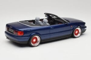 Audi 80 B4 Cabriolet Ming Albastru Metallic Custom Wheels Otto 1:18 OT806-C Rășină - imaginea 2 din 6