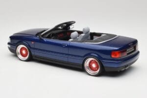 Audi 80 B4 Cabriolet Ming Albastru Metallic Custom Wheels Otto 1:18 OT806-C Rășină - imaginea 5 din 6