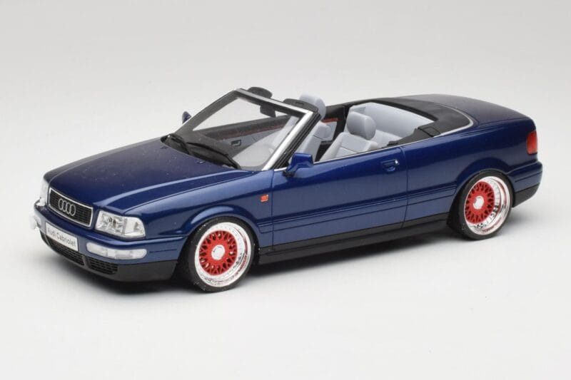 Audi 80 B4 Cabriolet Ming Albastru Metallic Custom Wheels Otto 1:18 OT806-C Rășină