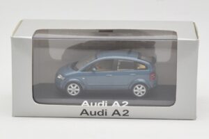 Audi A2 Blue Metallic Minichamps 1:43 20022200748005 Metal - imaginea 4 din 4