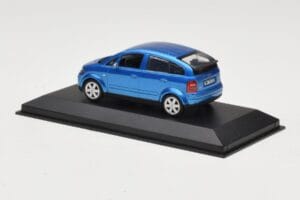 Audi A2 Light Blue Metallic Minichamps 1:43 AUDI007 Metal - imaginea 3 din 4