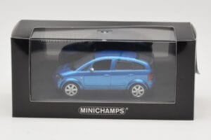 Audi A2 Light Blue Metallic Minichamps 1:43 AUDI007 Metal - imaginea 4 din 4