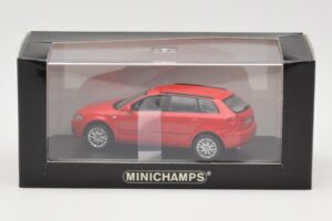 Audi A3 8P Sportback Roșu Minichamps 1:43 5010403023 Metal - imaginea 4 din 4