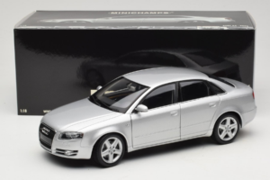 Audi A4 B7 Argintiu Minichamps 1:18 100014402 Metal - imaginea 8 din 8