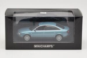Audi A6 C5 Albastru Deschis Minichamps 1:43 AUDI004 Metal - imaginea 4 din 4