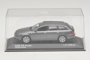 Audi A6 C6 Avant Grey Metallic Minichamps 1:43 400013011 Metal - imaginea 4 din 5