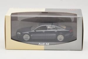Audi A8 D3 Blue Metallic Light Interior Minichamps 1:43 20000001386003 Metal - imaginea 4 din 4