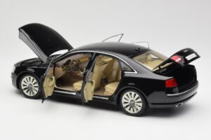Audi A8 D3 W12 Negru Kyosho 1:18 09212BK Metal - imaginea 5 din 8