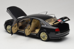 Audi A8 D3 W12 Negru Kyosho 1:18 5010508135 Metal - imaginea 5 din 8