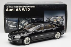 Audi A8 D3 W12 Negru Kyosho 1:18 09212BK Metal - imaginea 8 din 8