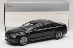 Audi A8L D3 W12 Phantom Black Kyosho 1:18 5011008125 Metal - imaginea 8 din 8