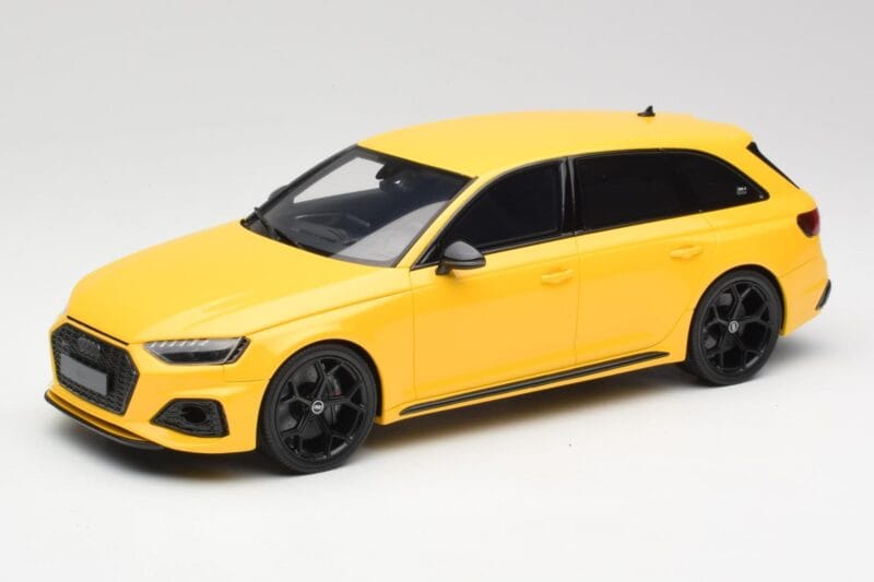 Audi RS4 B9 Avant Aniversare 25 ani Vegas Galben GT Spirit 1:18 GT935 Rășină