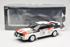 Audi Quattro #14 M. Mouton / F. Pons Winners Rally Sanremo 1981 Minichamps 1:18 155811114 Metal - imaginea 6 din 6