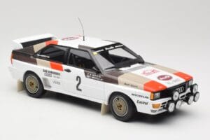 Audi Quattro A1 #2 H. Mikkola / A. Hertz Audi Sport Rally Monte Carlo 1983 Minichamps 1:18 155831102 Metal - imaginea 4 din 6