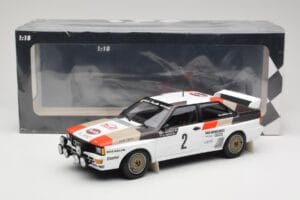 Audi Quattro A1 #2 H. Mikkola / A. Hertz Audi Sport Rally Monte Carlo 1983 Minichamps 1:18 155831102 Metal - imaginea 6 din 6