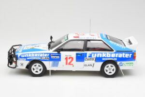 Audi Quattro A2 #12 H. Wittmann / R. Diekmann Safari Rally 1984 Sun Star 1:18 4246 Metal - imaginea 4 din 8
