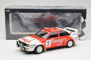 Audi Quattro A2 #2 B. Waldegård / H-T. Thorszelius Belga Team Winners Boucles de Spa 1985 Minichamps 1:18 155851102 Metal - imaginea 6 din 6