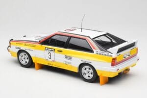 Audi Quattro A2 #3 S. Blomqvist / B. Cederberg Audi Sport Winners Sanyo Rally of New Zealand 1984 Minichamps 1:18 155841103 M - imaginea 5 din 6