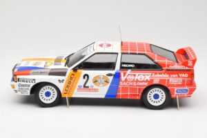 Audi Quattro A2 Schmidt Motorsport #2 H. Demuth / W. Lux Winners Hunsrück Rally 1984 Minichamps 1:18 155841102 Metal - imaginea 3 din 6