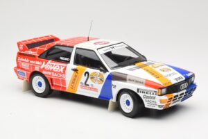 Audi Quattro A2 Schmidt Motorsport #2 H. Demuth / W. Lux Winners Hunsrück Rally 1984 Minichamps 1:18 155841102 Metal - imaginea 4 din 6