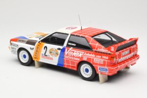 Audi Quattro A2 Schmidt Motorsport #2 H. Demuth / W. Lux Winners Hunsrück Rally 1984 Minichamps 1:18 155841102 Metal - imaginea 5 din 6