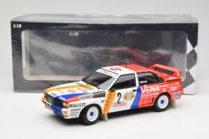 Audi Quattro A2 Schmidt Motorsport #2 H. Demuth / W. Lux Winners Hunsrück Rally 1984 Minichamps 1:18 155841102 Metal - imaginea 6 din 6